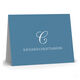 Colorful Script Initial Folded Note Cards Image 3 of 4